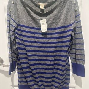 Banana Republic Heather Gray Knit Top